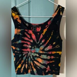 Forever 21 Tie Dye Cropped Tank Size M